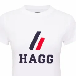 T-Shirts Et Baselayers*Hagg - T-shirt manches courtes femme / marine Blanc