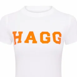 T-Shirts Et Baselayers*Hagg - T-shirt manches courtes femme / orange Blanc