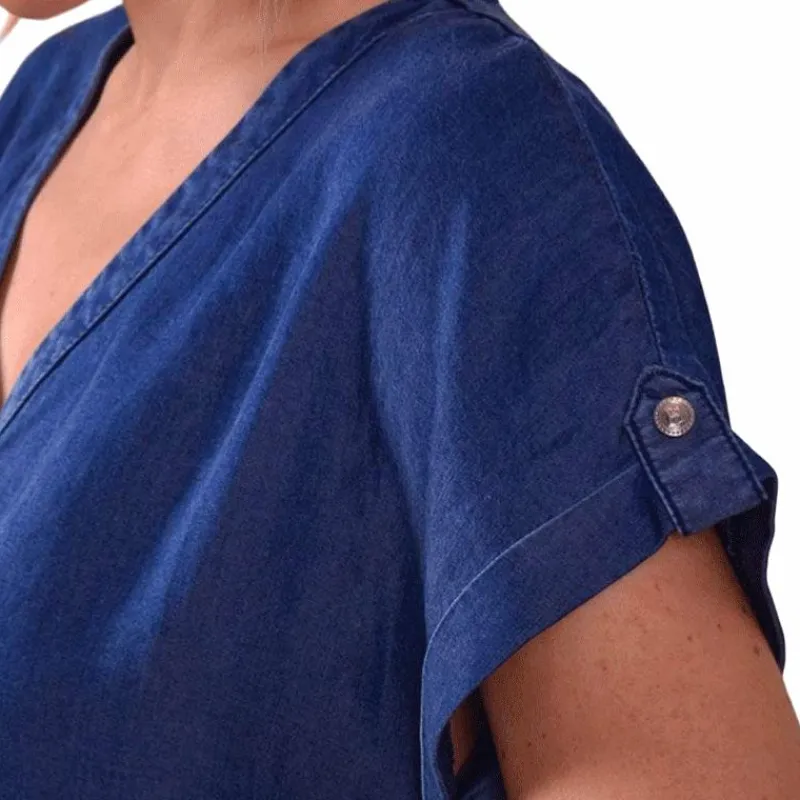 New - Blouse femme Shaina marine Polos Et Chemises