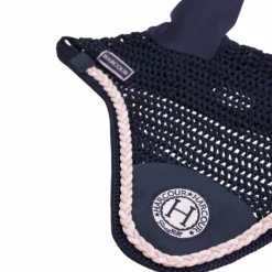 Bonnets Poneys|Bonnets Pour Chevaux*Harcour - Bonnet pour chevaux Suzette / rose Marine