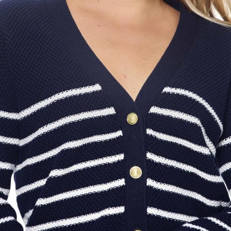 Pulls Et Gilets*Harcour - Cardigan manches longues femme Camelia / blanc Marine