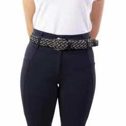 Ceintures*Harcour - Ceinture élastique Charline / light gold x Versailles Marine