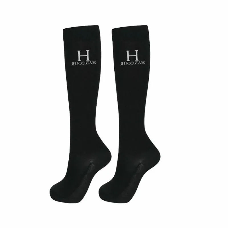 Chaussettes D'Équitation*Harcour - Chaussettes d'équitation Hickstead noir (x1)