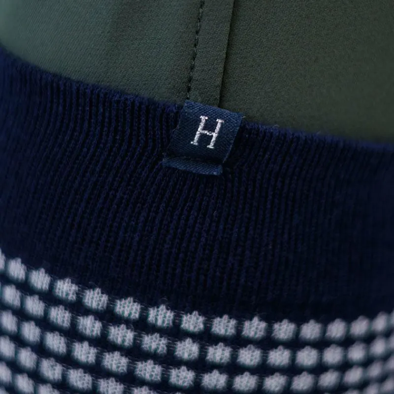 Hot - Chaussettes d'équitation Spiral tweed / blanc (x1) Chaussettes D'Équitation