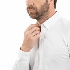 Polos Et Chemises|Polos Et Chemises*Harcour - Chemise manches longues homme Shy Blanc