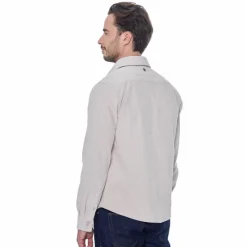 Clearance - Chemise manches longues en velours homme Shavi ivoire Polos Et Chemises|Polos Et Chemises