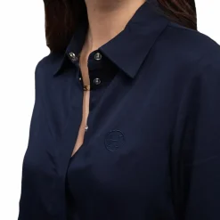 Polos Et Chemises*Harcour - Chemise manches longues femme Shamae Marine