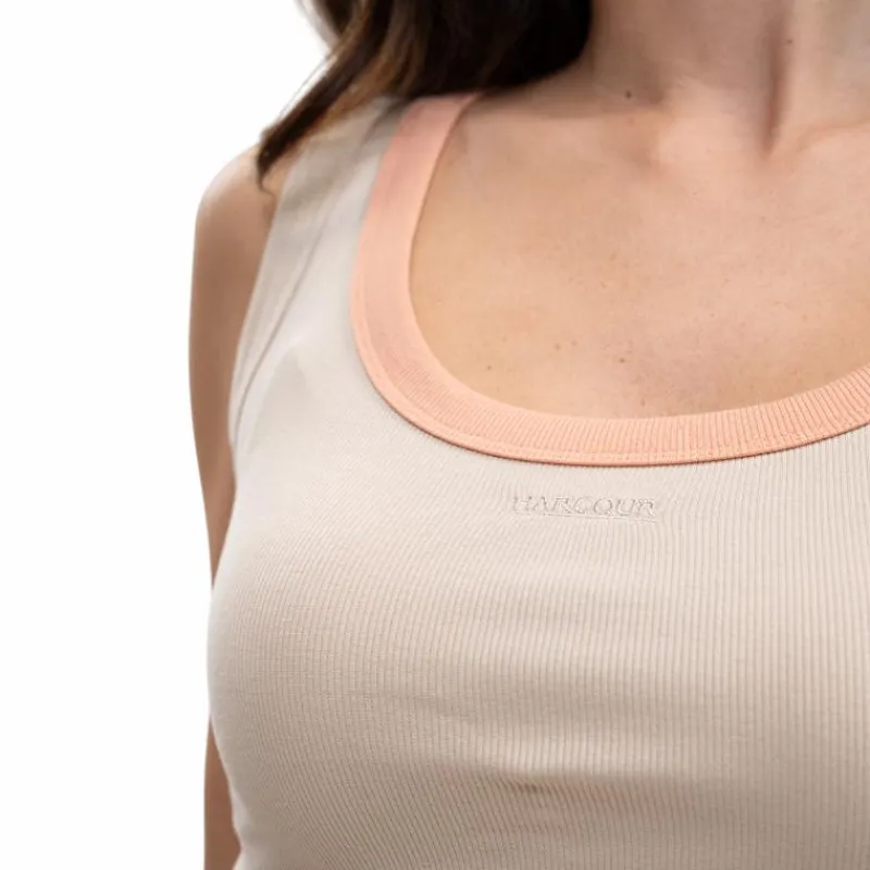 T-Shirts Et Baselayers*Harcour - Débardeur femme Tazam lin Beige