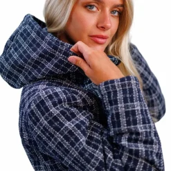 Blousons Et Manteaux*Harcour - Doudoune femme Jewel tweed / blanc Marine