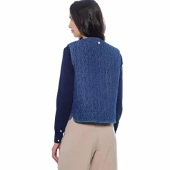 Blousons Et Manteaux*Harcour - Gilet sans manches femme Joeva jean Bleu
