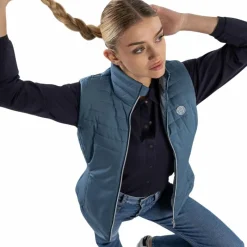 Blousons Et Manteaux*Harcour - Gilet sans manches femme Balzac lavande Bleu