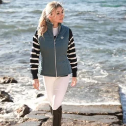 Blousons Et Manteaux*Harcour - Gilet sans manches femme Balzac lavande Bleu