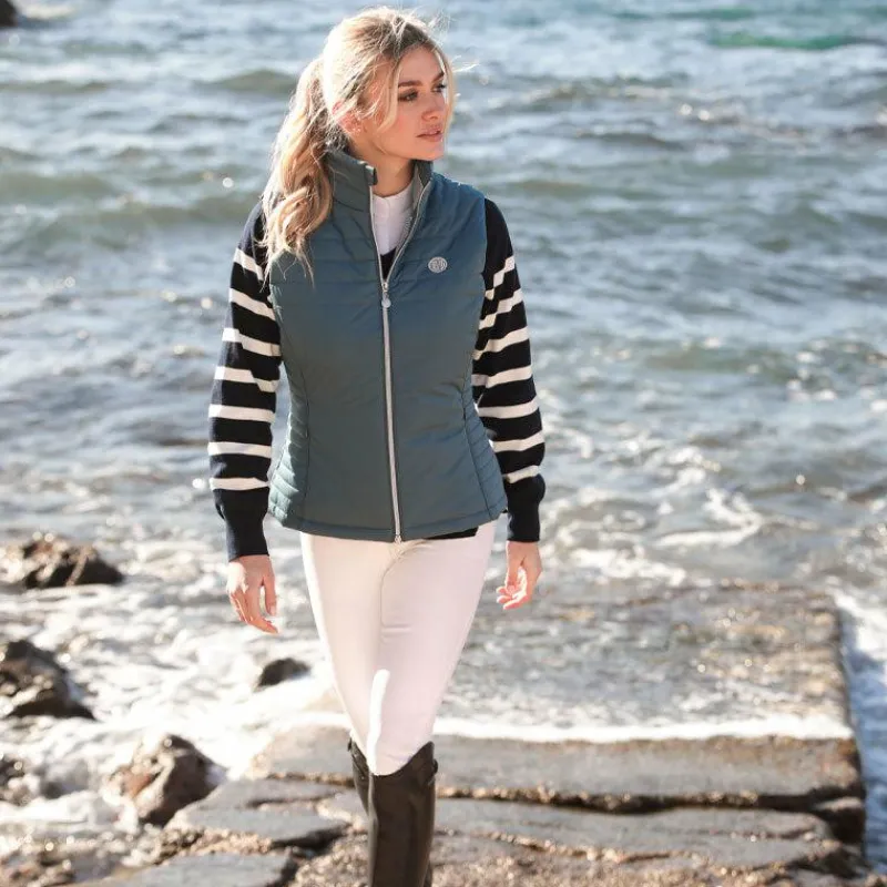 Blousons Et Manteaux*Harcour - Gilet sans manches femme Balzac lavande Bleu