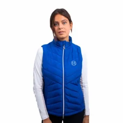 Pulls Et Gilets*Harcour - Gilet sans manches femme Rider Bellara électrique Bleu