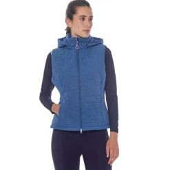 Blousons Et Manteaux*Harcour - Gilet sans manches femme Bernie steel blue Bleu