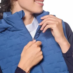 Blousons Et Manteaux*Harcour - Gilet sans manches femme Bernie steel blue Bleu
