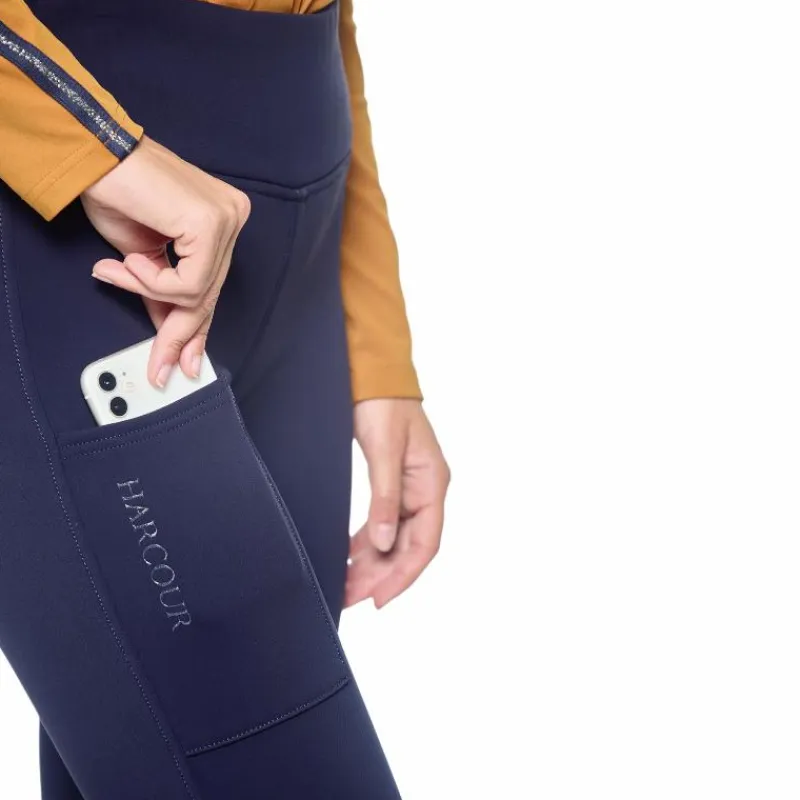 Leggings D'Équitation*Harcour - Legging d'équitation polaire femme Lili Marine