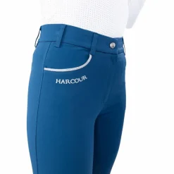 Pantalons D'Équitation*Harcour - Pantalon d'équitation femme Jaltika lagon Bleu