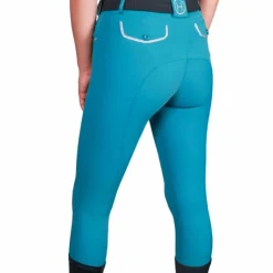 Pantalons D'Équitation*Harcour - Pantalon d'équitation femme fix system gris Jaltika canard Bleu