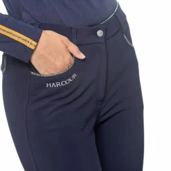 Pantalons D'Équitation*Harcour - Pantalon d'équitation polaire femme Jaipur Marine