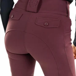 Clearance - Pantalon d'équitation femme Luce aubergine Pantalons D'Équitation
