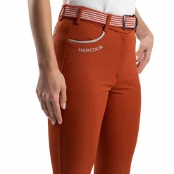 Pantalons D'Équitation*Harcour - Pantalon d'équitation femme Jaltika terracotta Orange