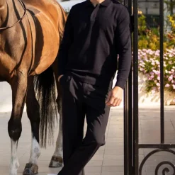 Pantalons Lifestyles*Harcour - Pantalon lifestyle chino homme Adam Noir