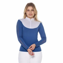 Clearance - Polo de concours manches longues femme Pannie steel blue Polos Et Chemises