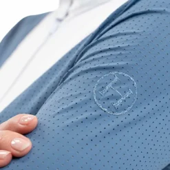 Polos Et Chemises*Harcour - Polo de concours manches longues femme Coco steel blue Bleu