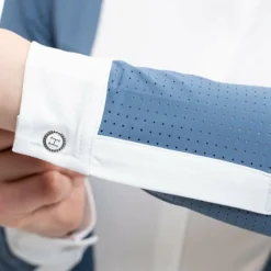 Polos Et Chemises*Harcour - Polo de concours manches longues femme Coco steel blue Bleu