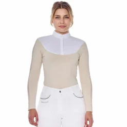 Polos Et Chemises*Harcour - Polo de concours manches longues femme Pannie ivoire Beige