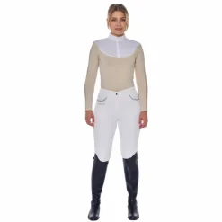 Polos Et Chemises*Harcour - Polo de concours manches longues femme Pannie ivoire Beige