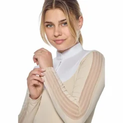 Polos Et Chemises*Harcour - Polo de concours manches longues femme Pannie ivoire Beige