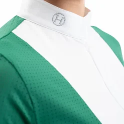 Polos Et Chemises*Harcour - Polo de concours manches courtes femme Prague emerald green Vert