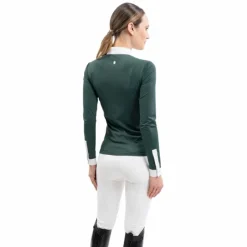 Polos Et Chemises*Harcour - Polo de concours manches longues femme Stella jungle Vert