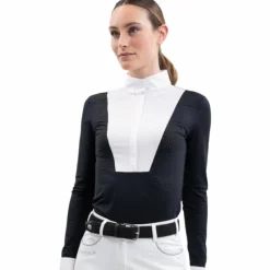 Polos Et Chemises*Harcour - Polo de concours manches longues femme Coco Noir