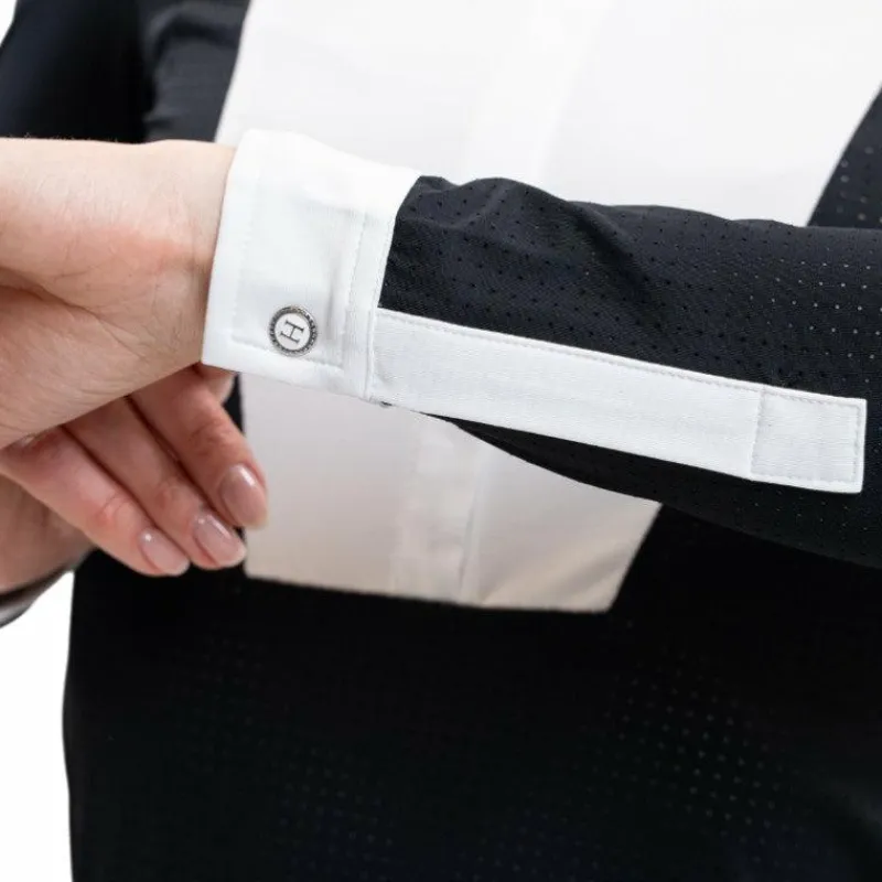 Polos Et Chemises*Harcour - Polo de concours manches longues femme Coco Noir