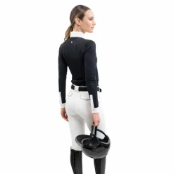 Polos Et Chemises*Harcour - Polo de concours manches longues femme Coco Noir