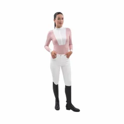 Polos Et Chemises*Harcour - Polo de concours manches longues femme Stella pivoine Rose