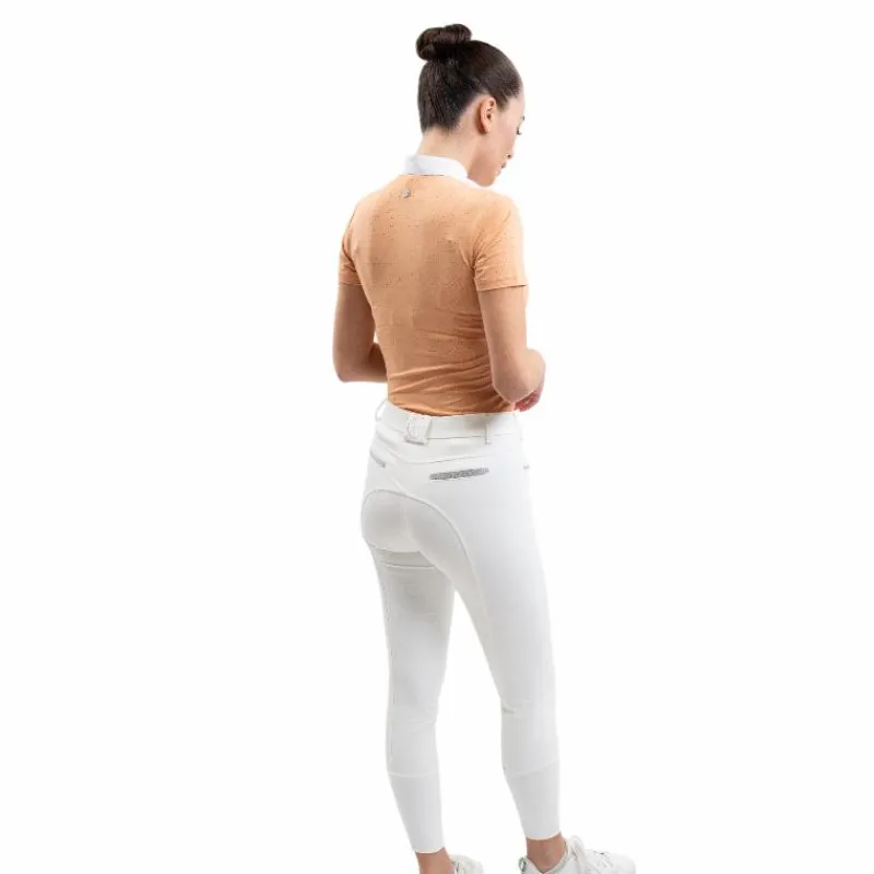 Polos Et Chemises*Harcour - Polo de concours manches courtes femme Paris abricot Orange