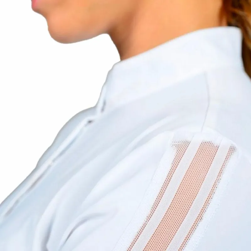 Polos Et Chemises*Harcour - Polo de concours manches longues femme Pannie ML Blanc
