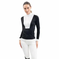Polos Et Chemises*Harcour - Polo de concours manches longues femme Stella Noir