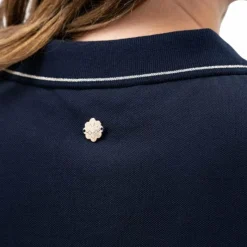 Polos Et Chemises*Harcour - Polo femme manches courtes Gasparine x Versailles Marine