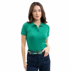 Polos Et Chemises*Harcour - Polo manches courtes femme Pamoly emerald green Vert