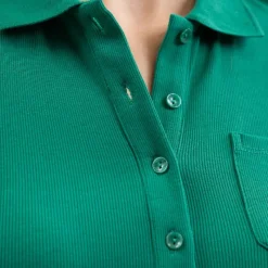 Polos Et Chemises*Harcour - Polo manches courtes femme Pamoly emerald green Vert