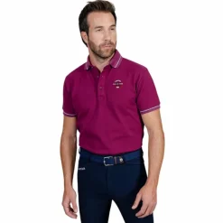 New - Polo manches courtes homme Pampelonne violine Polos Et Chemises|Polos Et Chemises