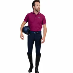 New - Polo manches courtes homme Pampelonne violine Polos Et Chemises|Polos Et Chemises