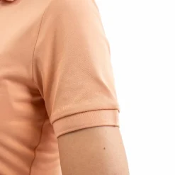 New - Polo manches courtes femme Popsy abricot Polos Et Chemises