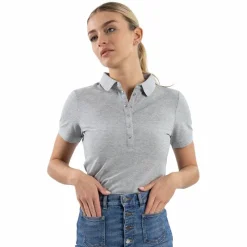 Polos Et Chemises*Harcour - Polo manches courtes femme Pandor Gris