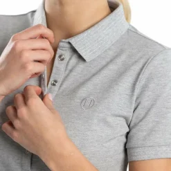 Polos Et Chemises*Harcour - Polo manches courtes femme Pandor Gris